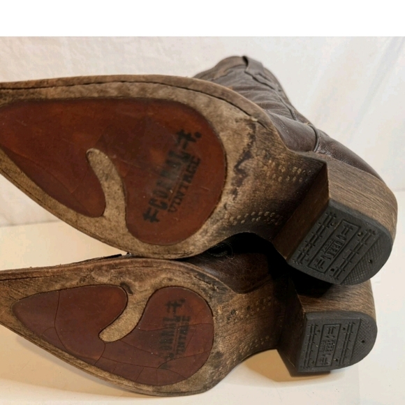 Stetson Distressed Brown Leather Cowboy Boots Size 11 D - Picture 11 of 14